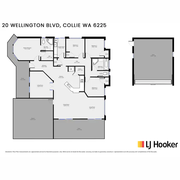 Floorplan of Homely house listing, 20 Wellington Boulevard, Collie WA 6225
