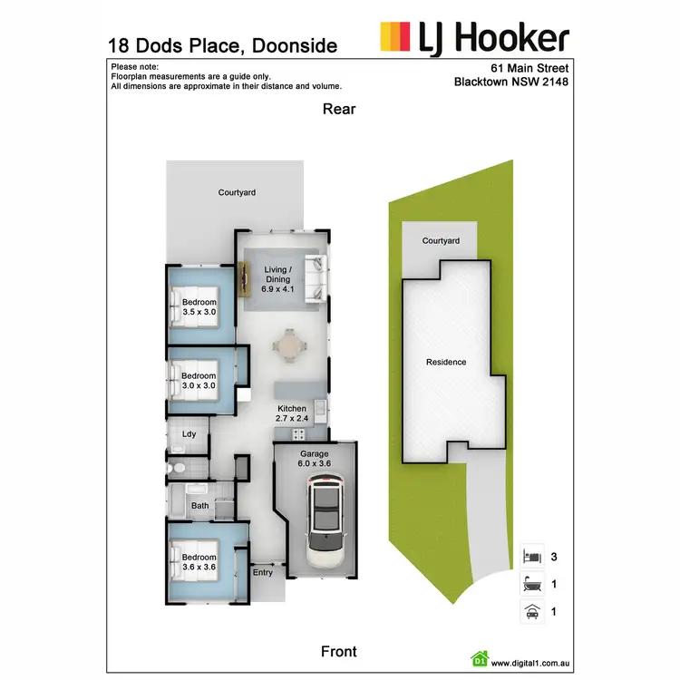 Floorplan of Homely house listing, 18 Dods Place, Doonside NSW 2767