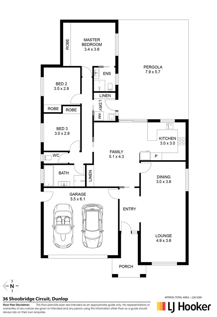 Floorplan of Homely house listing, 36 Shoobridge Circuit, Dunlop ACT 2615