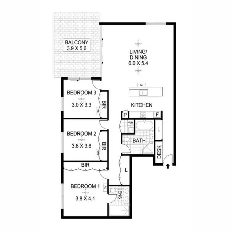 Floorplan of Homely apartment listing, 119/19b Kitchener Drive, Darwin City NT 800