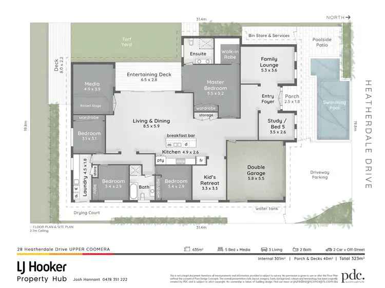 Floorplan of Homely house listing, 28 Heatherdale Drive, Upper Coomera QLD 4209