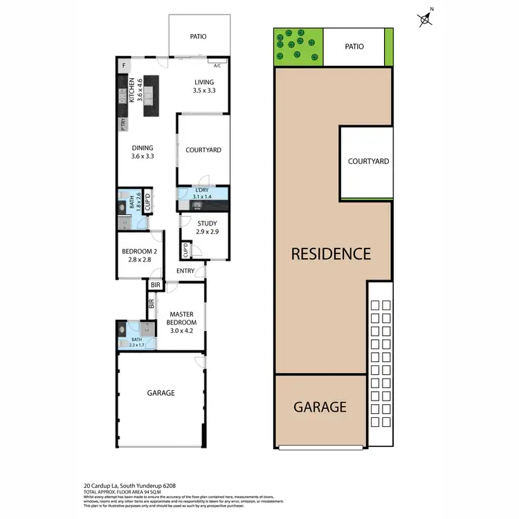 Floorplan of Homely house listing, 20 Cardup Lane, South Yunderup WA 6208