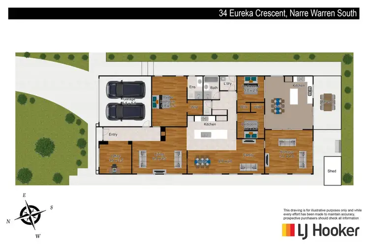 Floorplan of Homely house listing, 34 Eureka Crescent, Narre Warren South VIC 3805