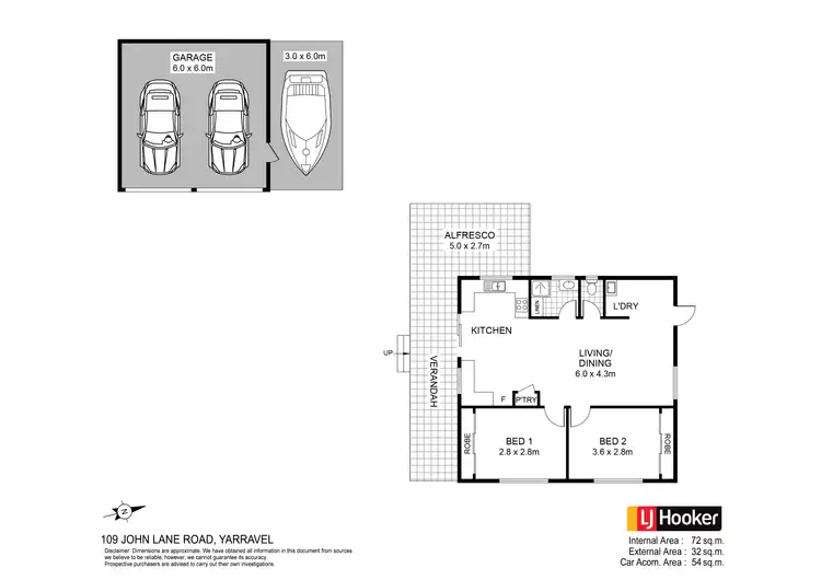 Floorplan of Homely rural property listing, 109 John Lane Road, Yarravel NSW 2440