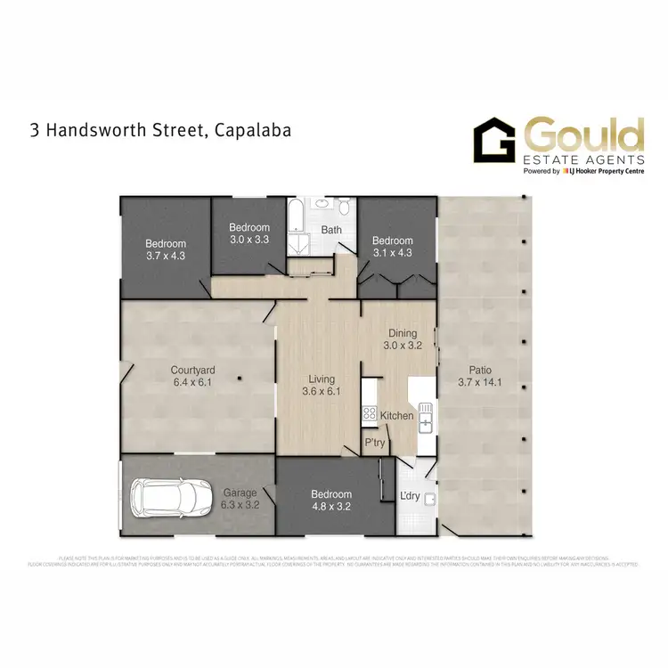 Floorplan of Homely house listing, 3 Handsworth Street, Capalaba QLD 4157