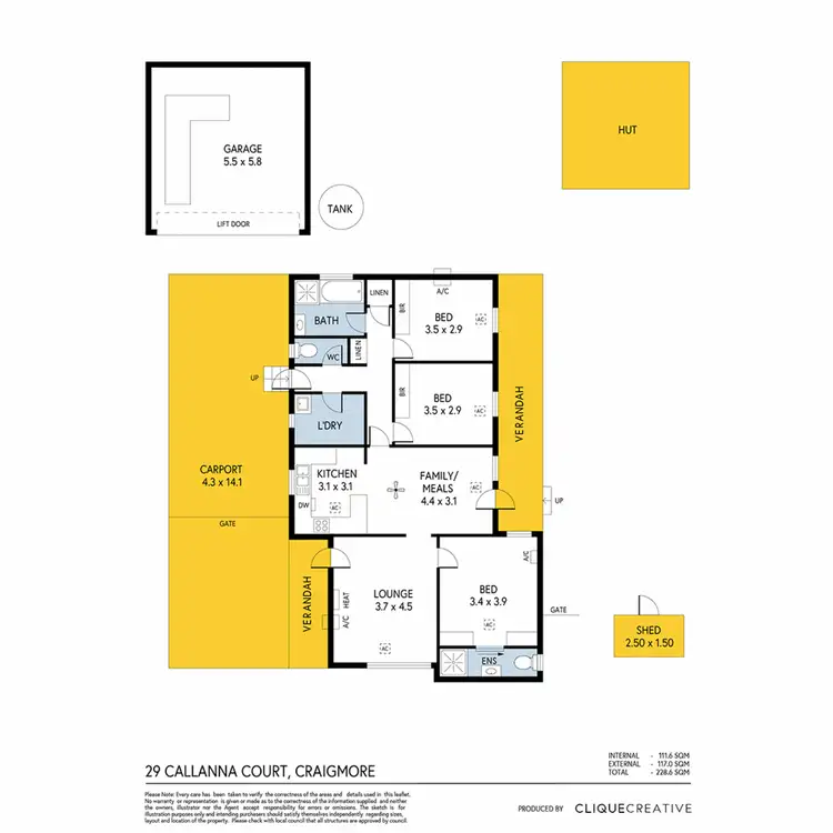 Floorplan of Homely house listing, 29 Callanna Court, Craigmore SA 5114