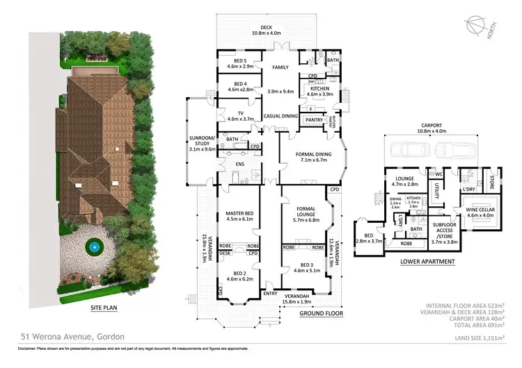 Floorplan of Homely house listing, 51 Werona Avenue, Gordon NSW 2072