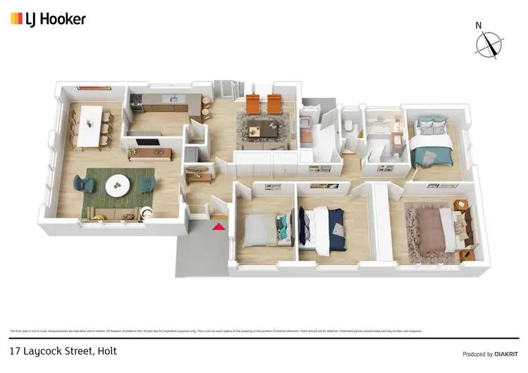 Floorplan of Homely house listing, 17 Laycock Place, Holt ACT 2615