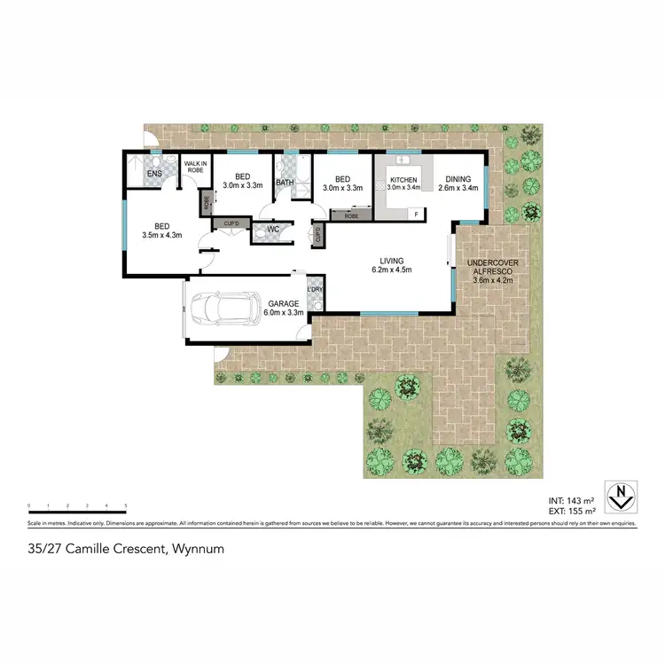 Floorplan of Homely villa listing, 36/27 Camille Crescent, Wynnum West QLD 4178