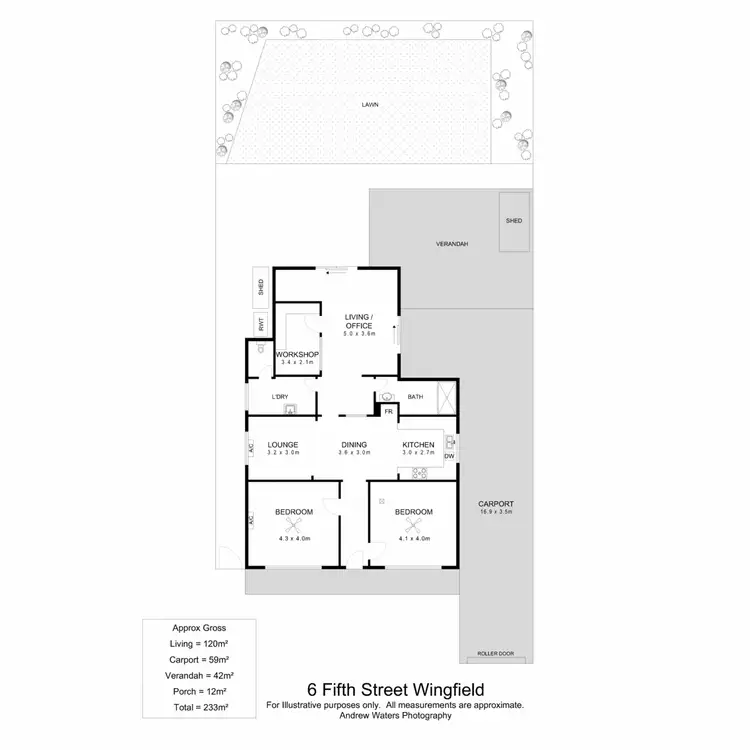 Floorplan of Homely house listing, 6 Fifth Street, Wingfield SA 5013