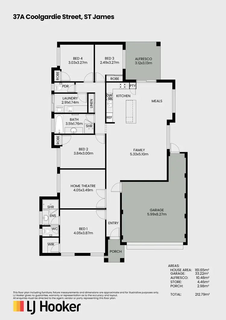 Floorplan of Homely house listing, 37A Coolgardie Street, St James WA 6102
