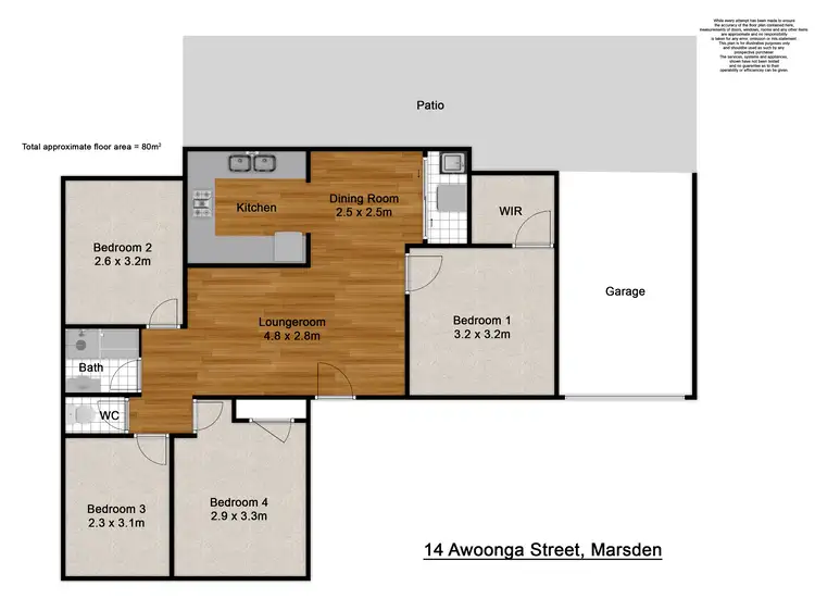 Floorplan of Homely house listing, 14 Awoonga Street, Marsden QLD 4132