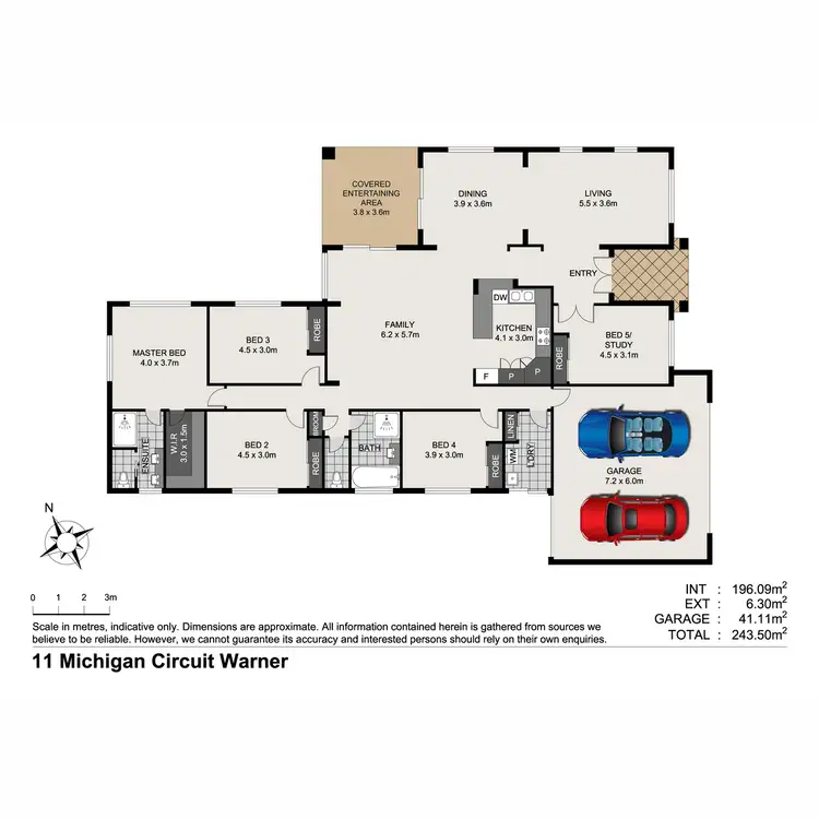 Floorplan of Homely house listing, 11 Michigan Circuit, Warner QLD 4500