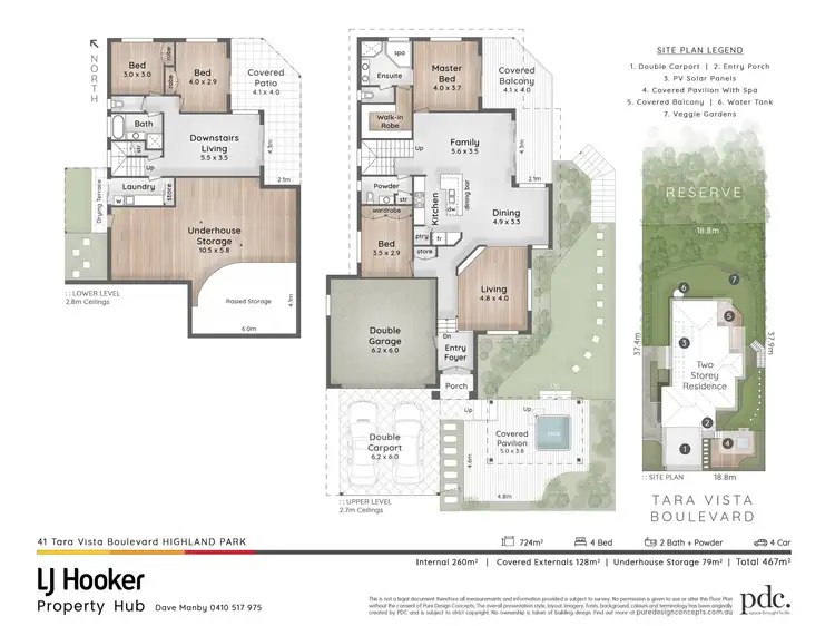 Floorplan of Homely house listing, 41 Tara Vista Boulevard, Highland Park QLD 4211