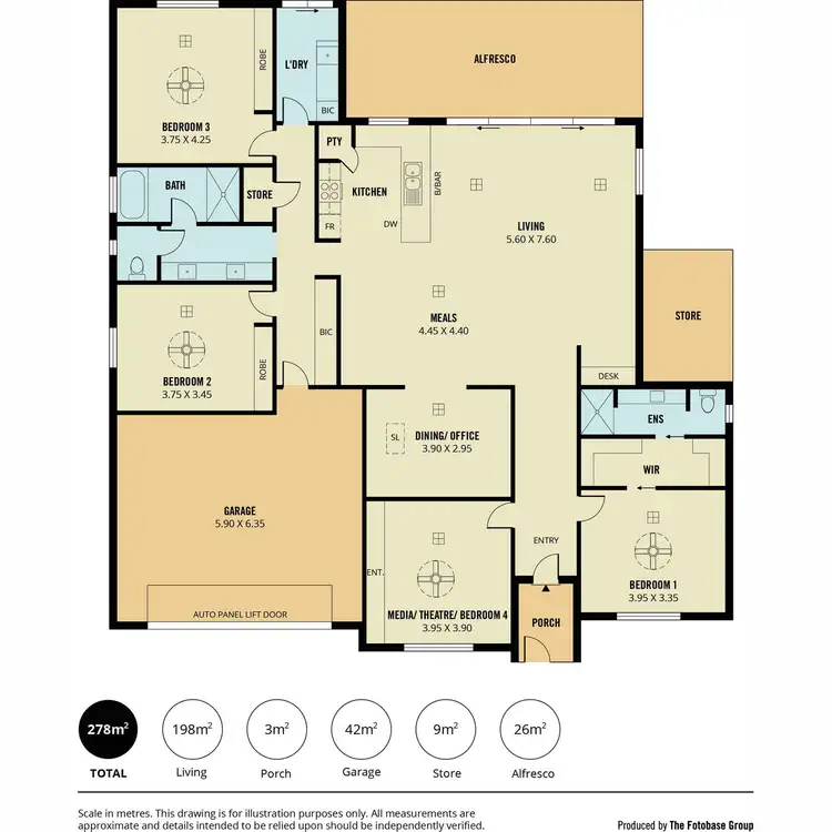Floorplan of Homely house listing, 44 Tuscan Road, Golden Grove SA 5125