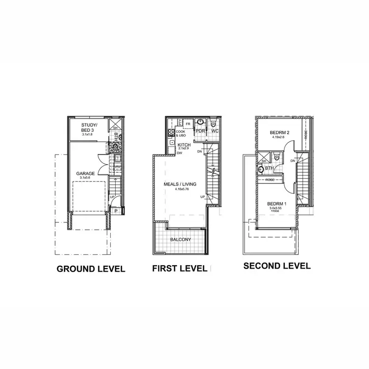 Floorplan of Homely townhouse listing, 3A Winter Terrace, Prospect SA 5082