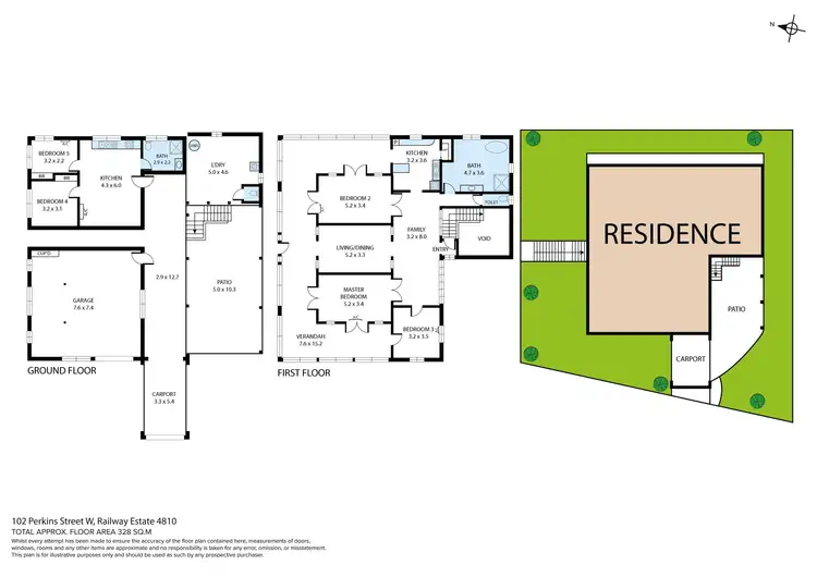 Floorplan of Homely house listing, 102 Perkins Street West, Railway Estate QLD 4810