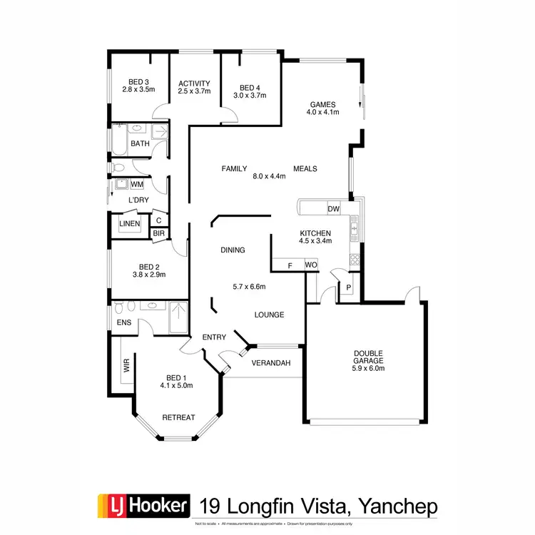 Floorplan of Homely house listing, 19 Longfin Vista, Yanchep WA 6035