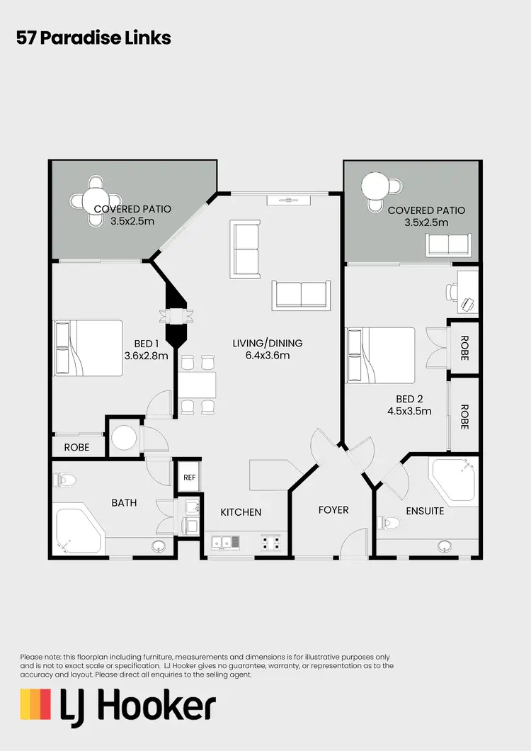 Floorplan of Homely unit listing, 57 Paradise Links/24-70 Nautilus Street, Port Douglas QLD 4877