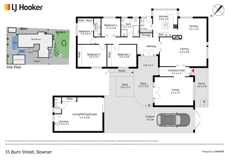 Floorplan of Homely house listing, 35 Burn Street, Downer ACT 2602