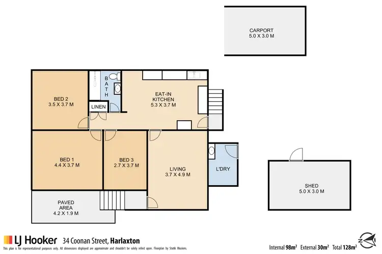 Floorplan of Homely house listing, 34 Coonan Street, Harlaxton QLD 4350