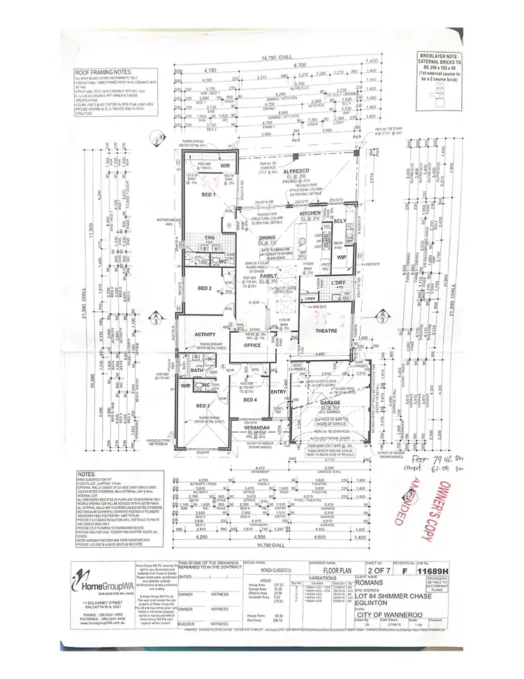 Floorplan of Homely house listing, 7 Shimmer Chase, Eglinton WA 6034