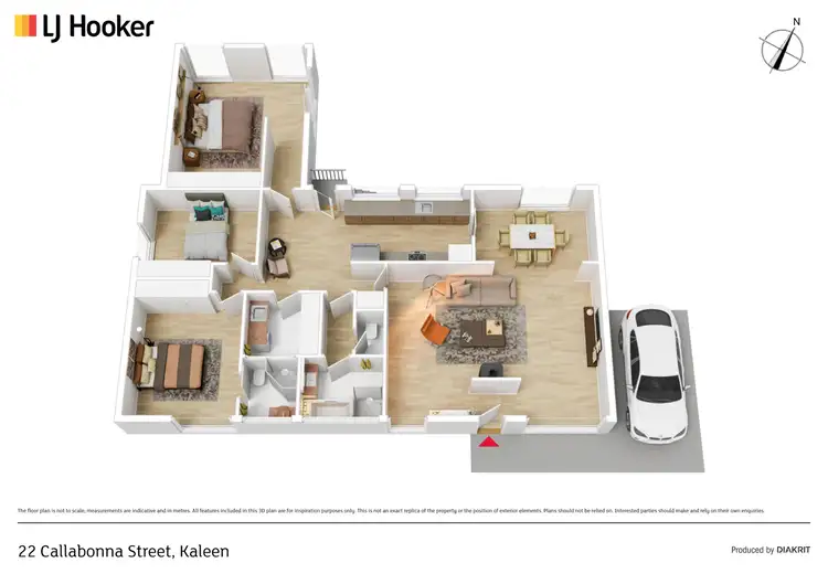 Floorplan of Homely house listing, 22 Callabonna Street, Kaleen ACT 2617