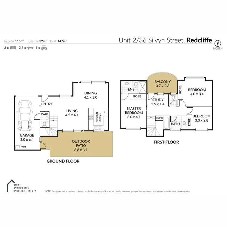 Floorplan of Homely unit listing, 2/36 Silvyn Street, Redcliffe QLD 4020