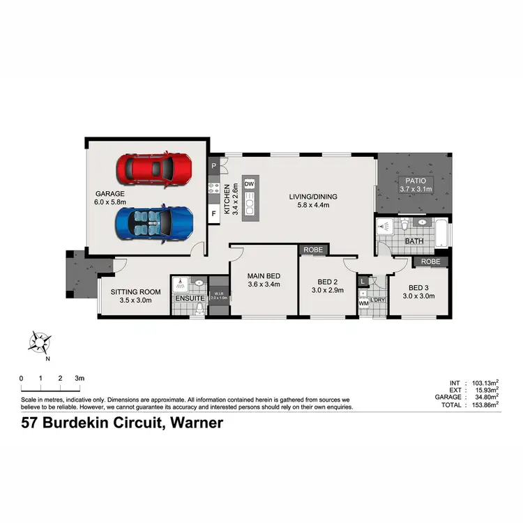 Floorplan of Homely house listing, 57 Burdekin Circuit, Warner QLD 4500