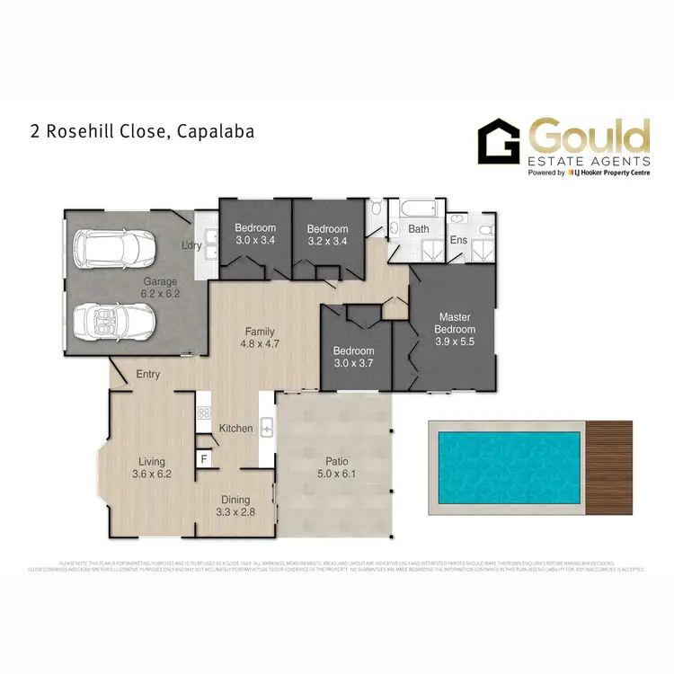 Floorplan of Homely house listing, 2 Rosehill Close, Capalaba QLD 4157
