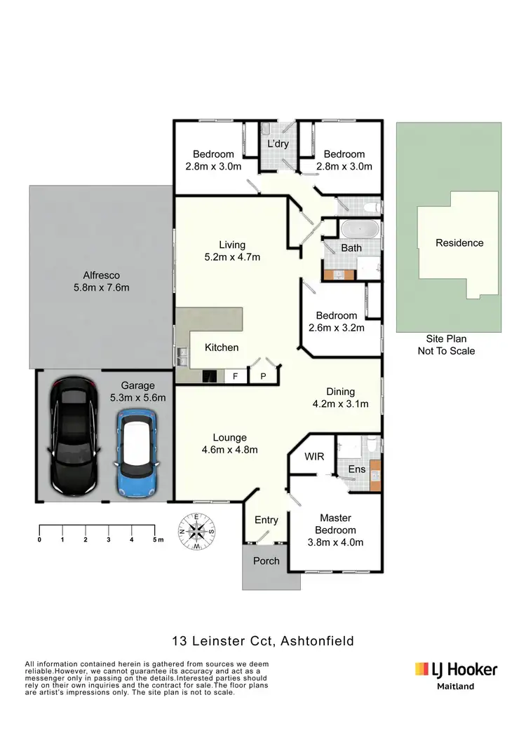 Floorplan of Homely house listing, 13 Leinster Circuit, Ashtonfield NSW 2323