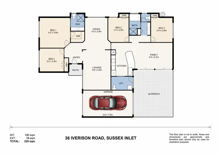 Floorplan of Homely house listing, 36 Iverison Road, Sussex Inlet NSW 2540