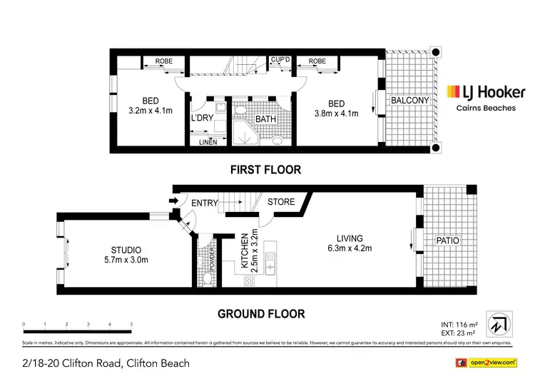 Floorplan of Homely townhouse listing, 2/18-20 Clifton Road, Clifton Beach QLD 4879