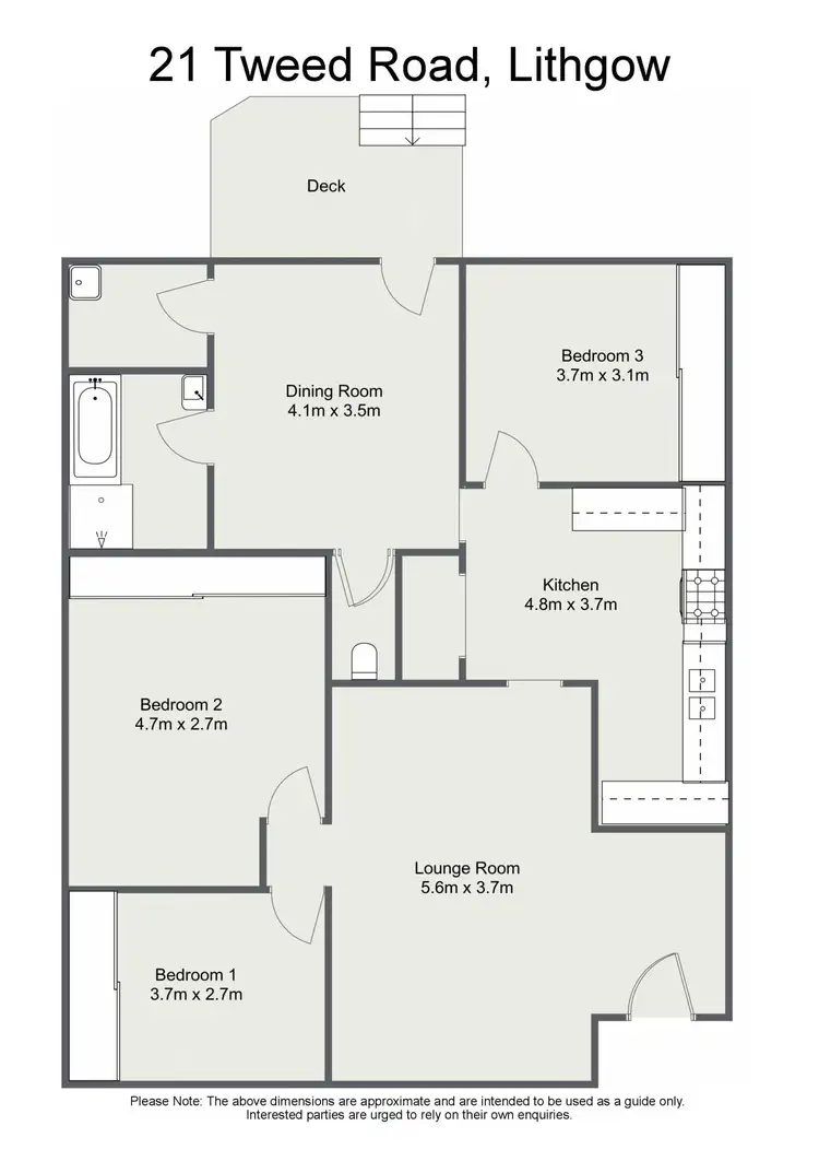 Floorplan of Homely house listing, 21 Tweed Road, Lithgow NSW 2790
