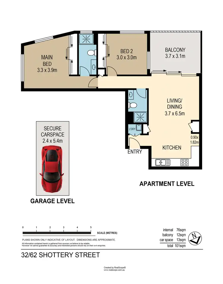Floorplan of Homely unit listing, Unit 32/62 Shottery Street, Yeronga QLD 4104