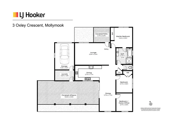 Floorplan of Homely house listing, 3 Oxley Crescent, Mollymook Beach NSW 2539