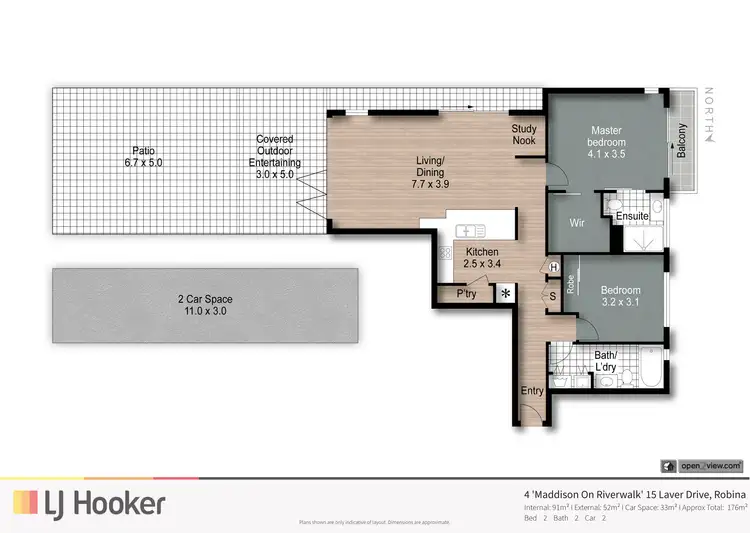 Floorplan of Homely apartment listing, 4/15 Laver Drive, Robina QLD 4226