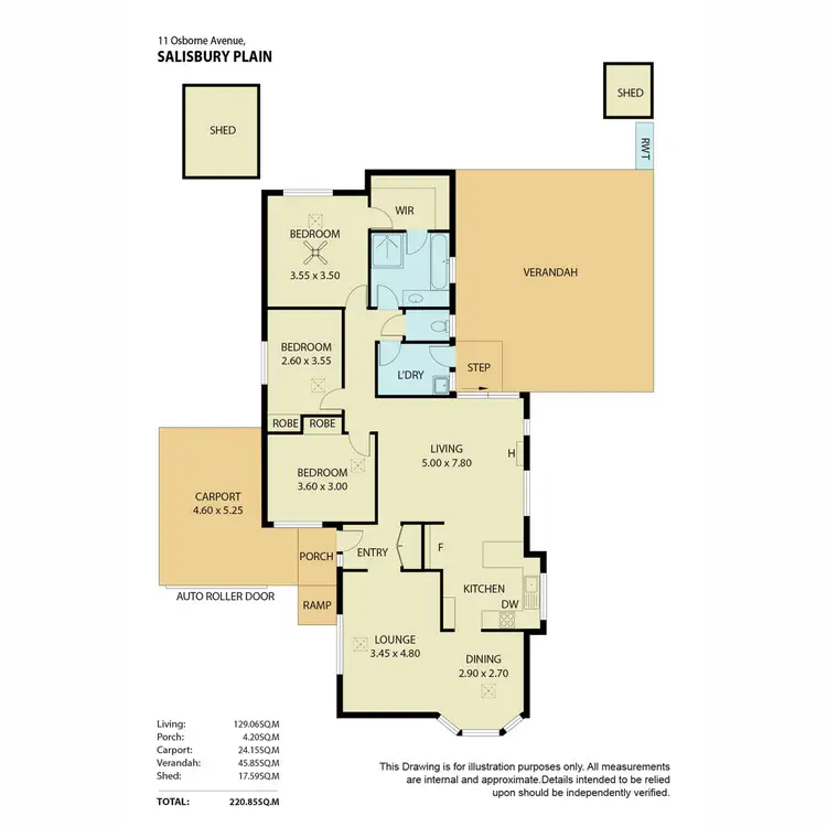 Floorplan of Homely house listing, 11 Osborne Avenue, Salisbury Plain SA 5109
