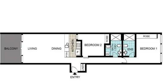 Floorplan of Homely apartment listing, 118/11 Trevillian Quay, Kingston ACT 2604