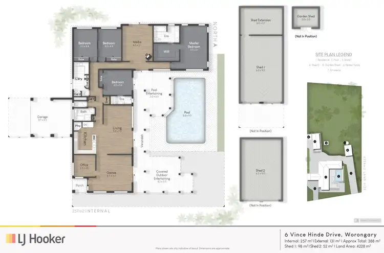 Floorplan of Homely house listing, 6 Vince Hinde Drive, Worongary QLD 4213