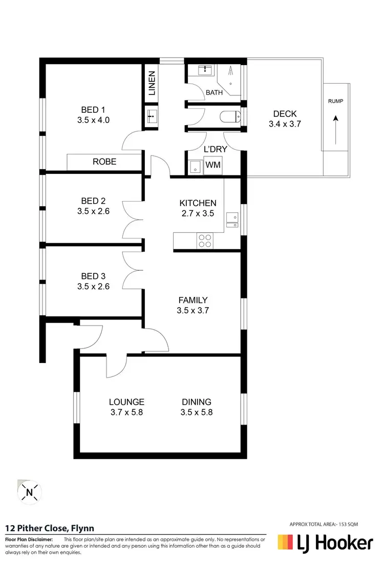 Floorplan of Homely house listing, 12 Pither Close, Flynn ACT 2615