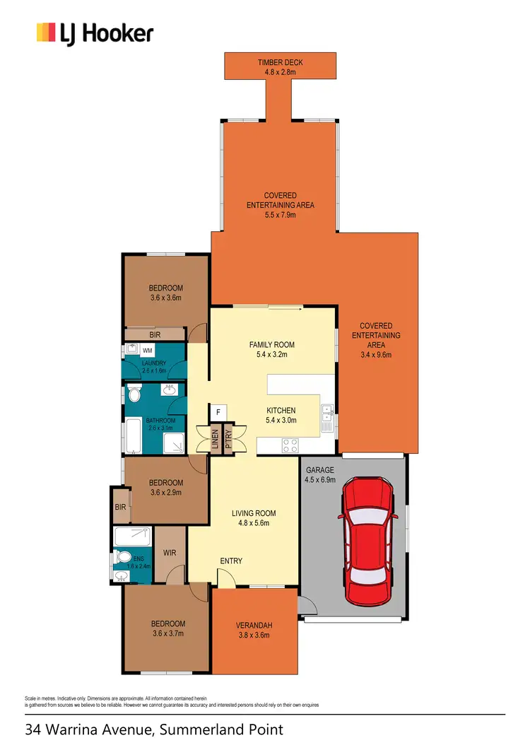 Floorplan of Homely house listing, 34 Warrina Avenue, Summerland Point NSW 2259