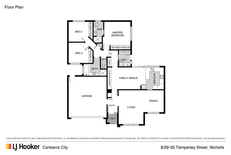 Floorplan of Homely townhouse listing, 8/29-35 Temperley Street, Nicholls ACT 2913