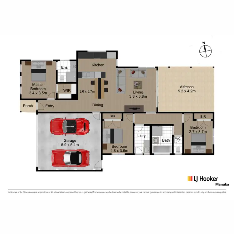Floorplan of Homely house listing, 80 Cocoparra Crescent, Crace ACT 2911
