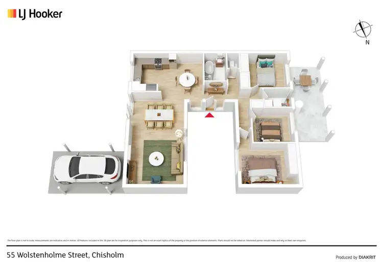 Floorplan of Homely house listing, 55 Wolstenholme Street, Chisholm ACT 2905