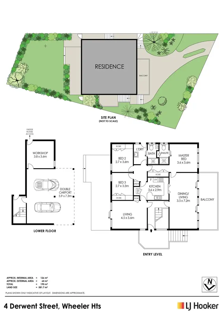 Floorplan of Homely house listing, 4 Derwent Street, Wheeler Heights NSW 2097