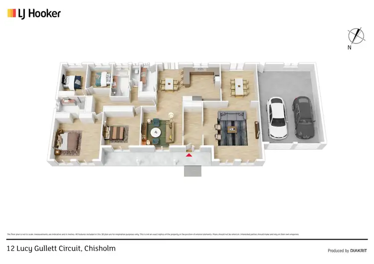 Floorplan of Homely house listing, 12 Lucy Gullett Circuit, Chisholm ACT 2905
