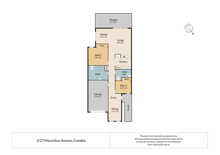Floorplan of Homely house listing, 2/27 Elizabeth Macarthur Avenue, Camden South NSW 2570