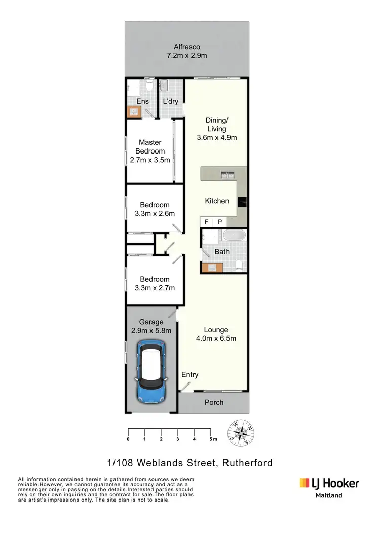 Floorplan of Homely unit listing, 1 & 2/108 Weblands Street, Rutherford NSW 2320