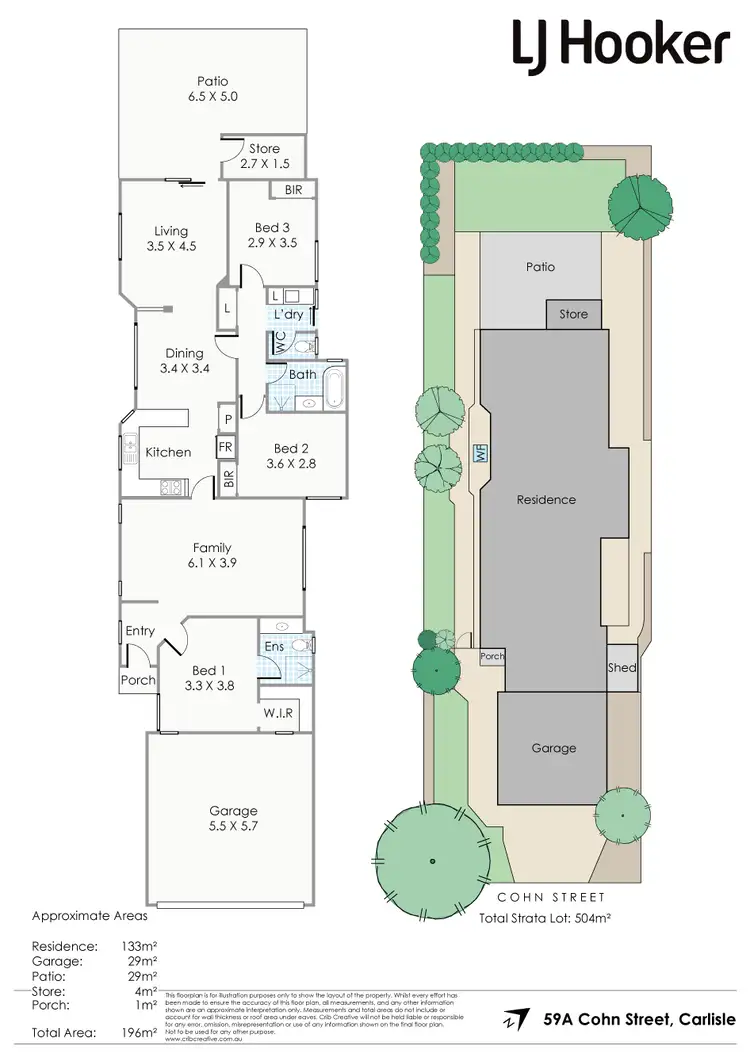 Floorplan of Homely house listing, 59A Cohn Street, Carlisle WA 6101